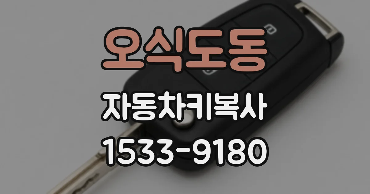 오식도동 자동차키복사