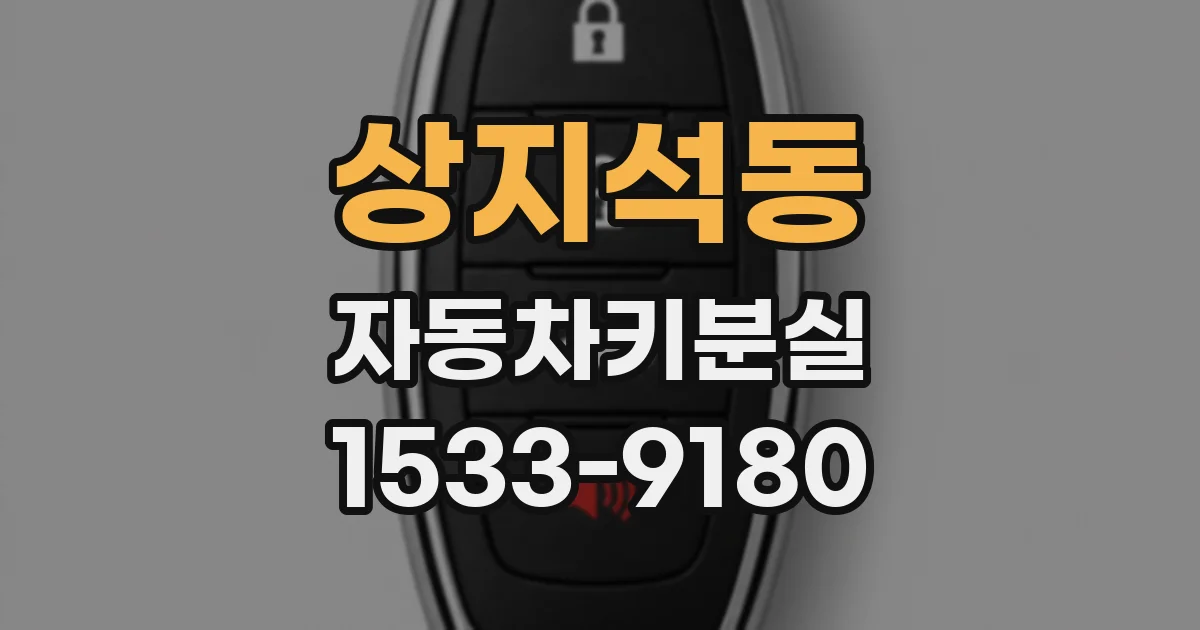 상지석동 자동차키분실