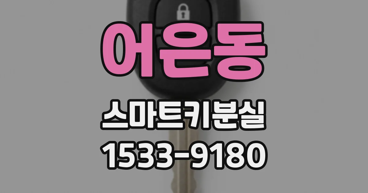 어은동 스마트키분실