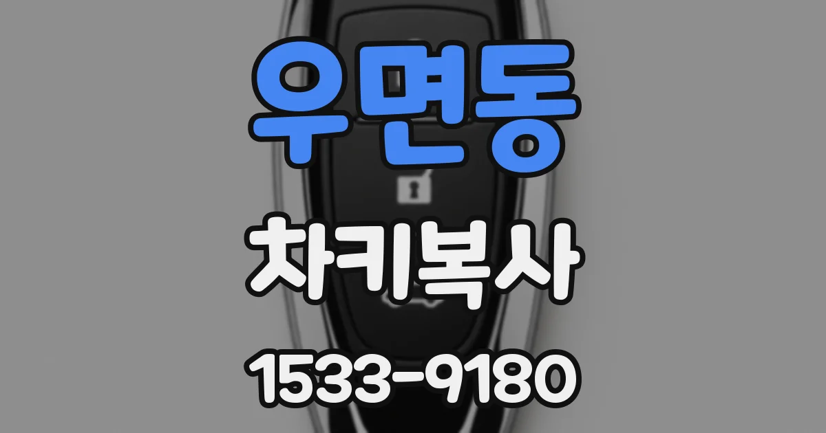우면동 차키복사