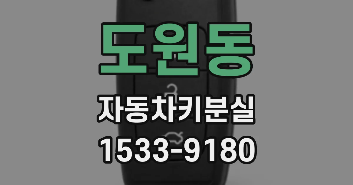 도원동 자동차키분실