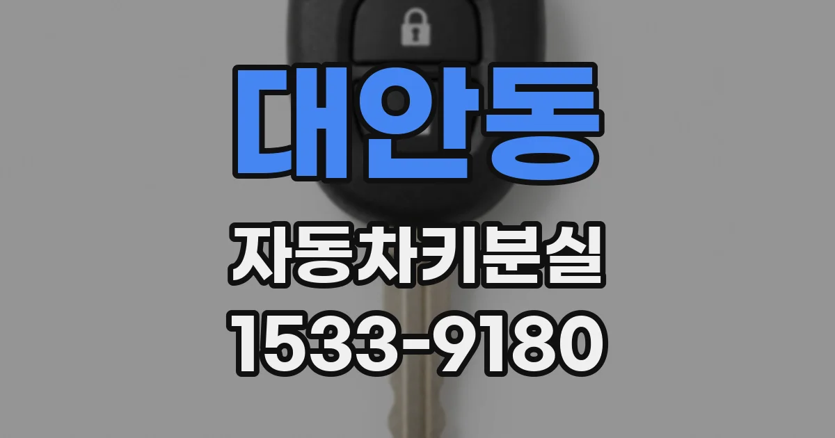 대안동 자동차키분실