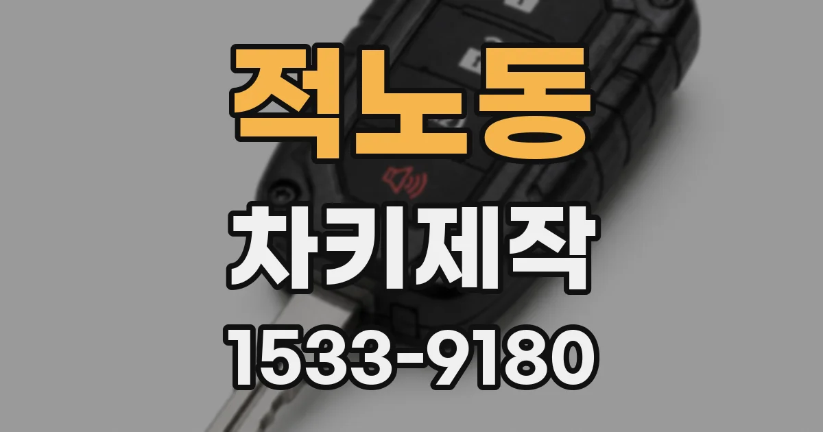 적노동 차키제작
