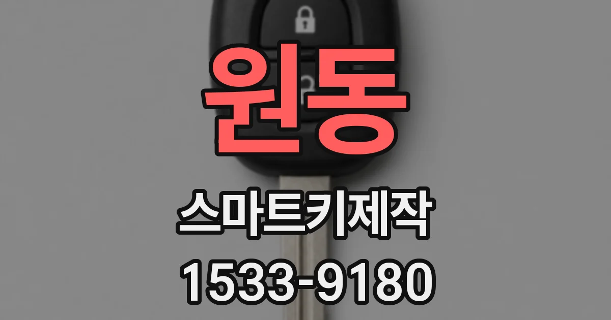 원동 스마트키제작