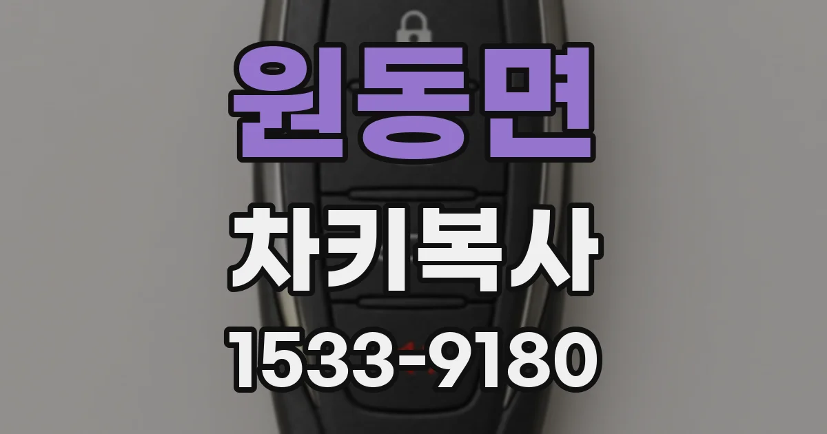 원동면 차키복사