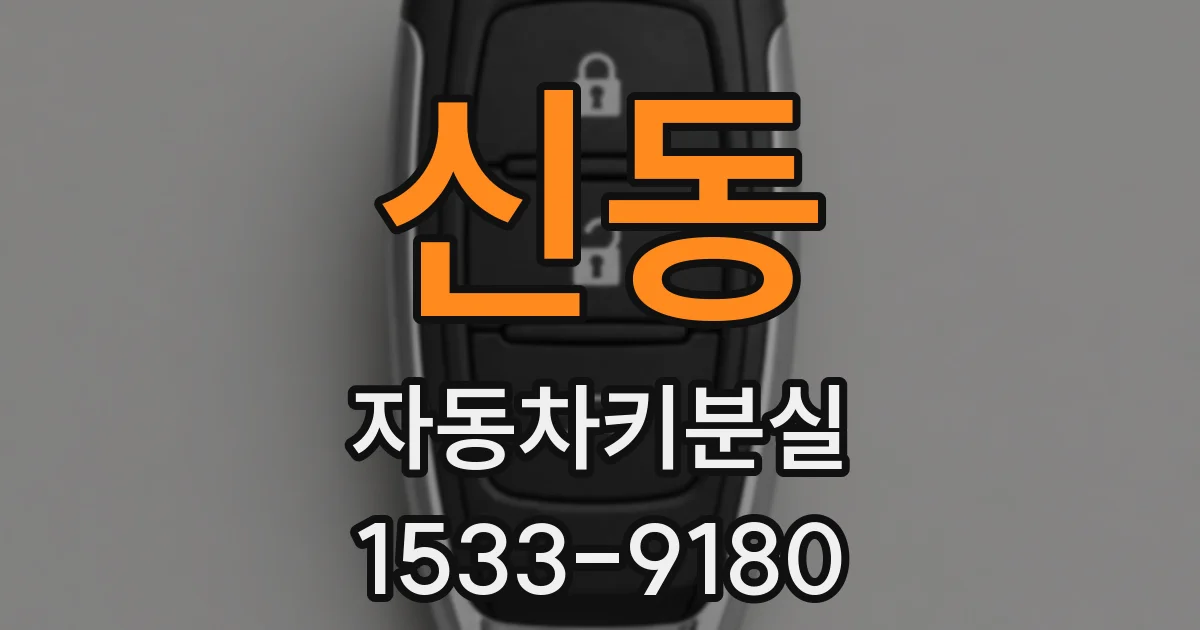 신동 자동차키분실