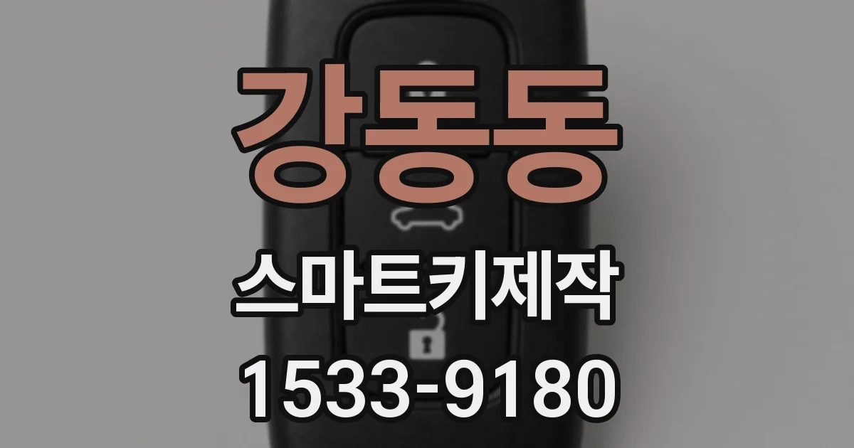 강동동 스마트키제작
