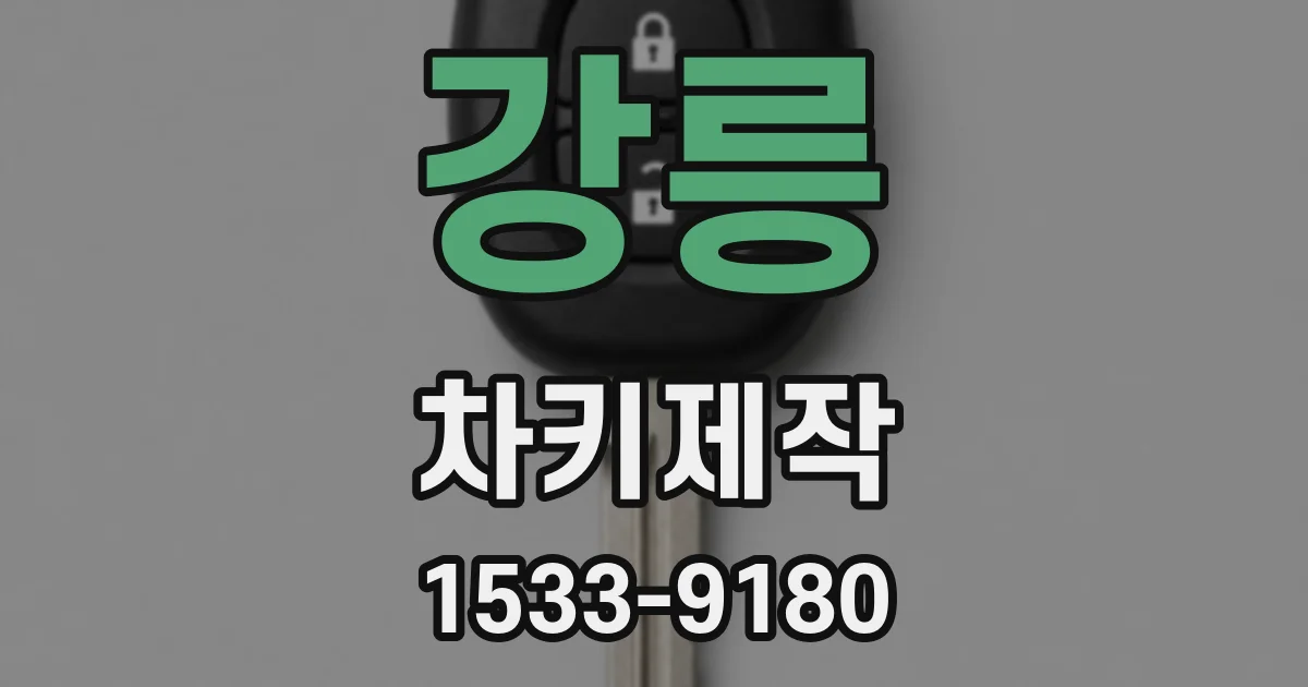 강릉 차키제작