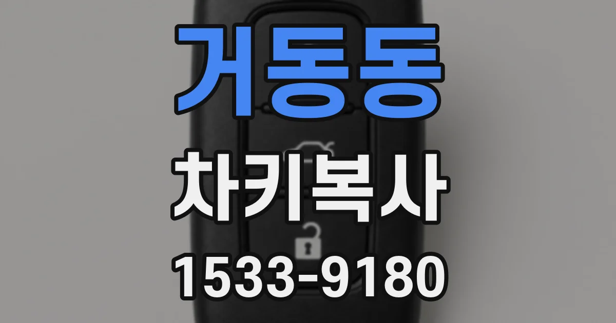 거동동 차키복사
