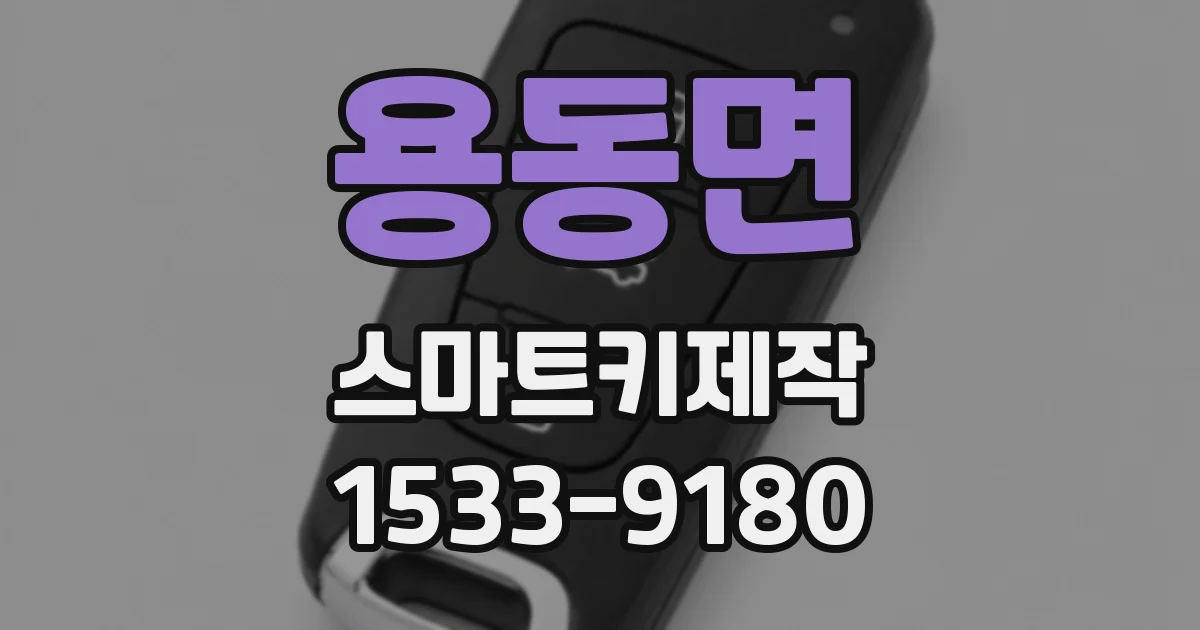 용동면 스마트키제작