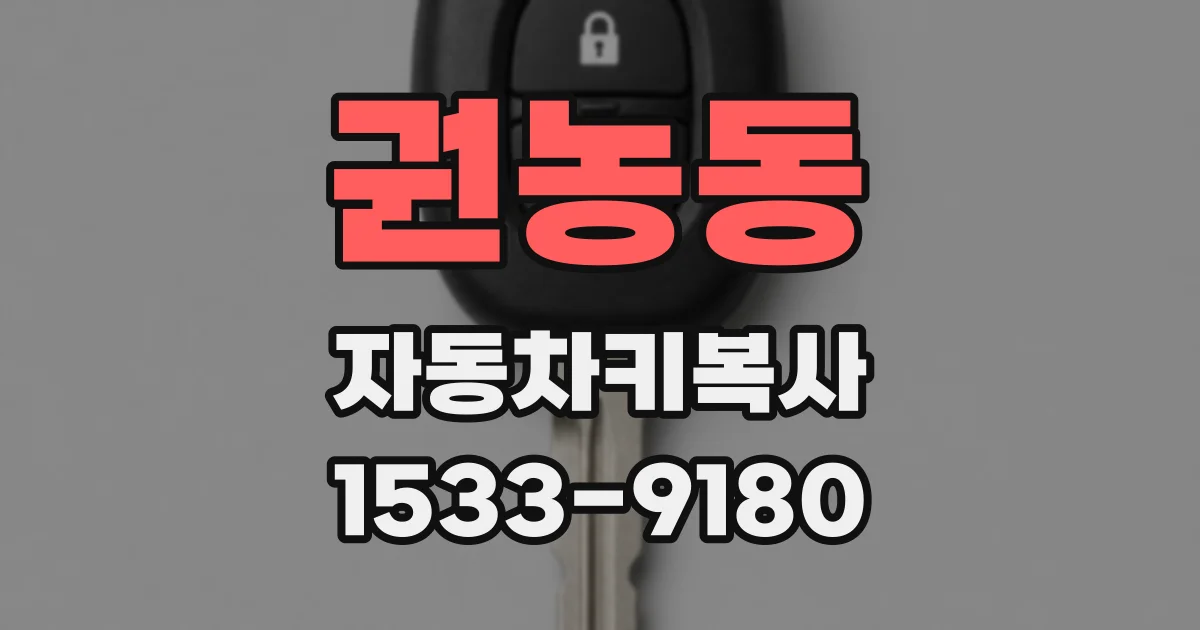 권농동 자동차키복사
