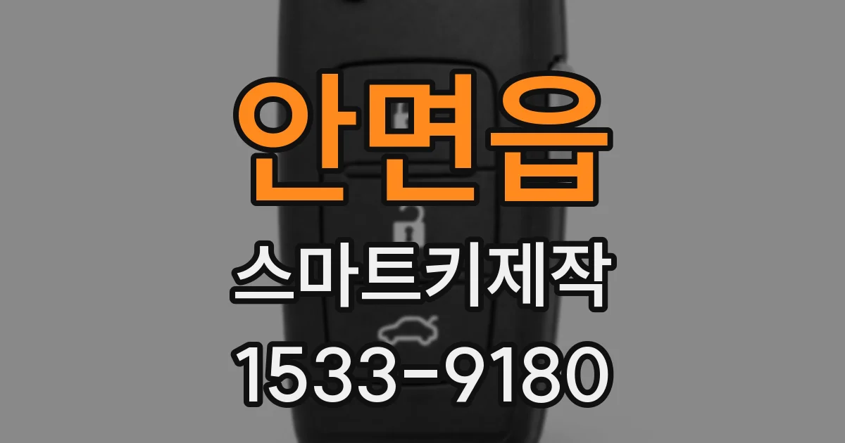 안면읍 스마트키제작