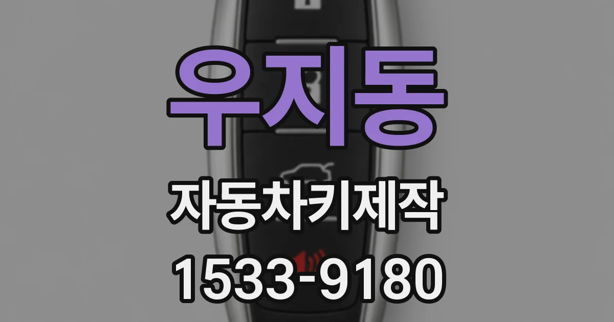 우지동 자동차키제작