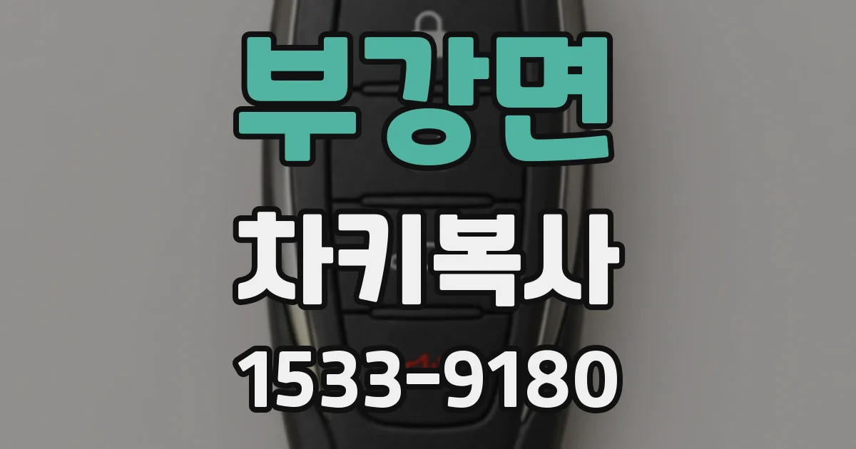 부강면 차키복사