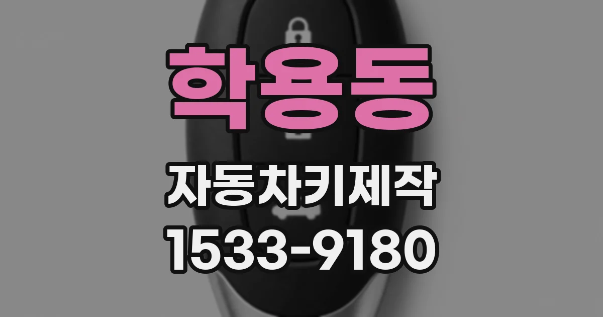 학용동 자동차키제작