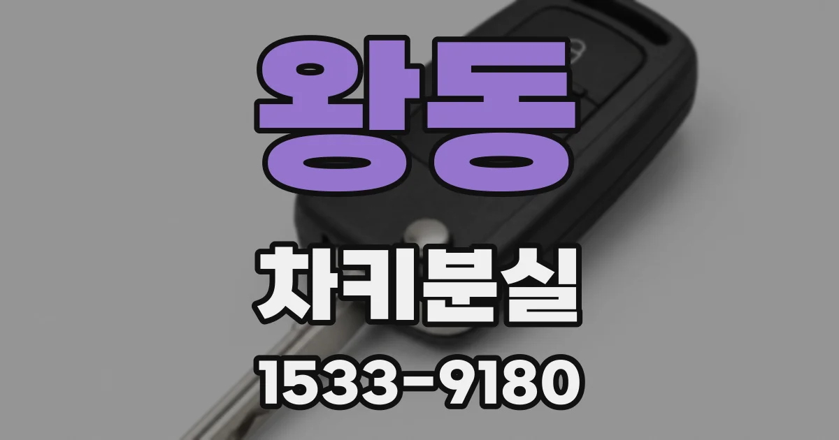 왕동 차키분실