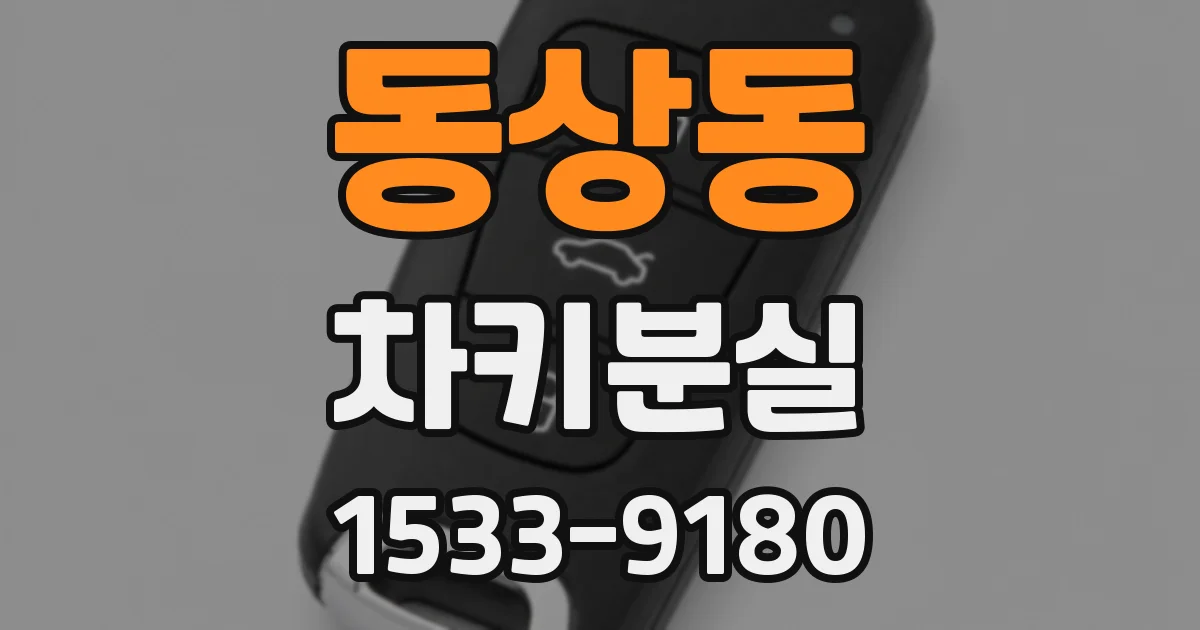 동상동 차키분실