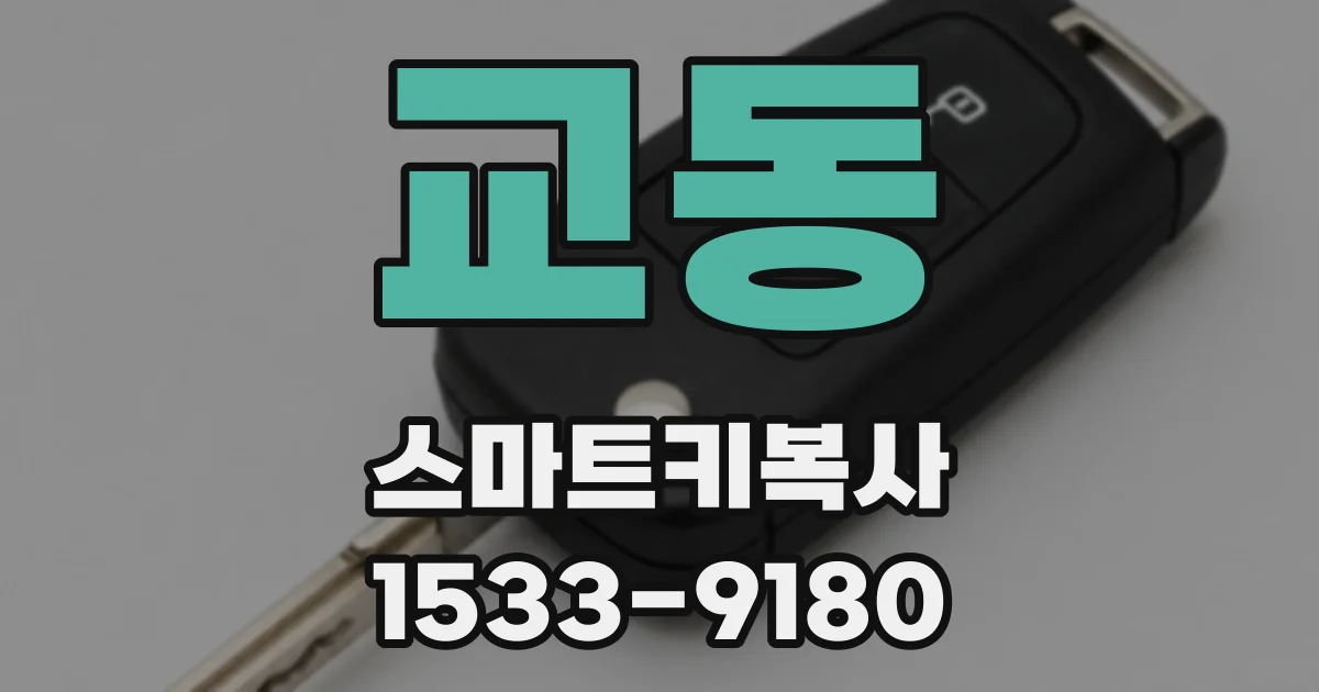 교동 스마트키복사