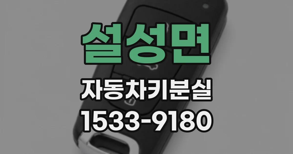 설성면 자동차키분실