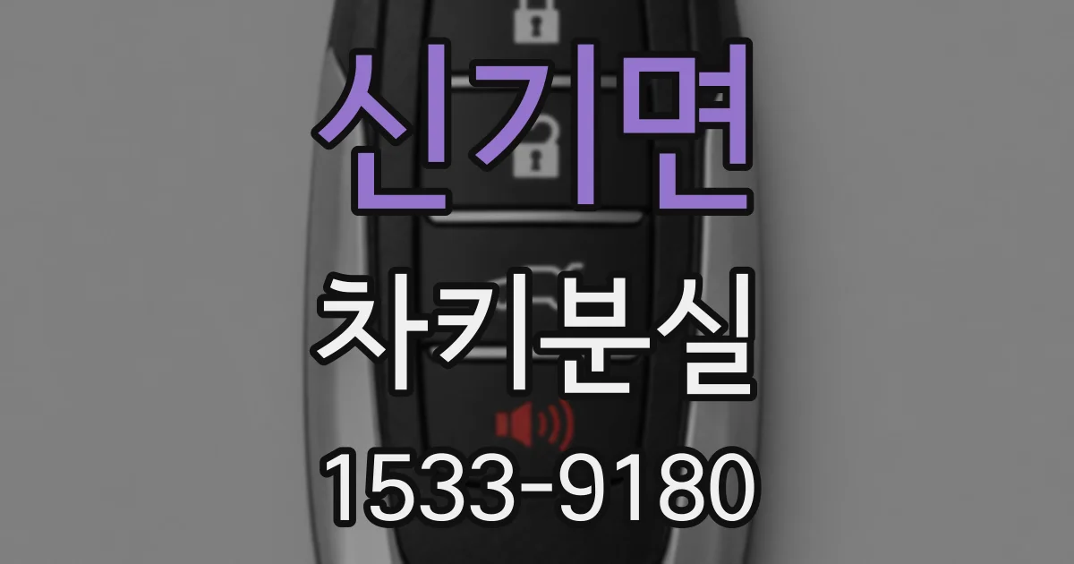신기면 차키분실