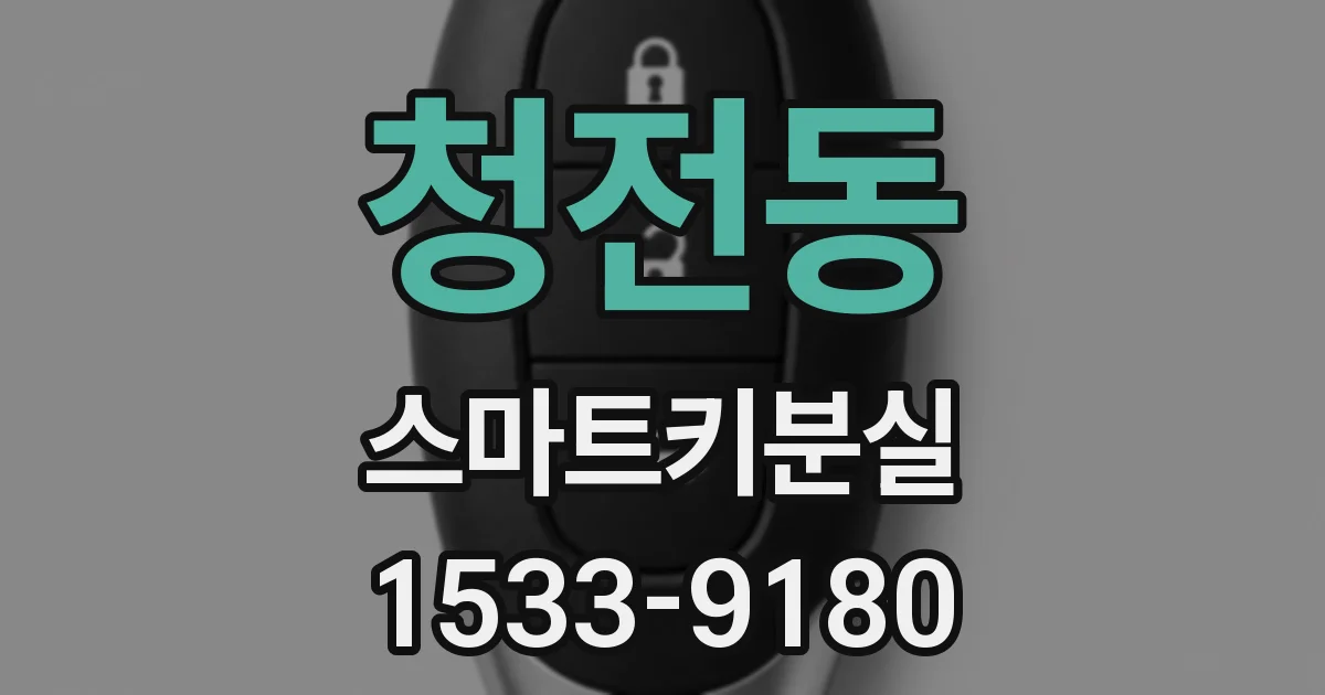 청전동 스마트키분실