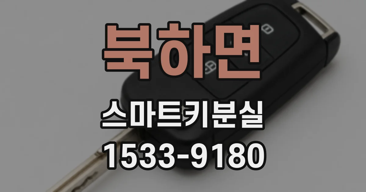 북하면 스마트키분실