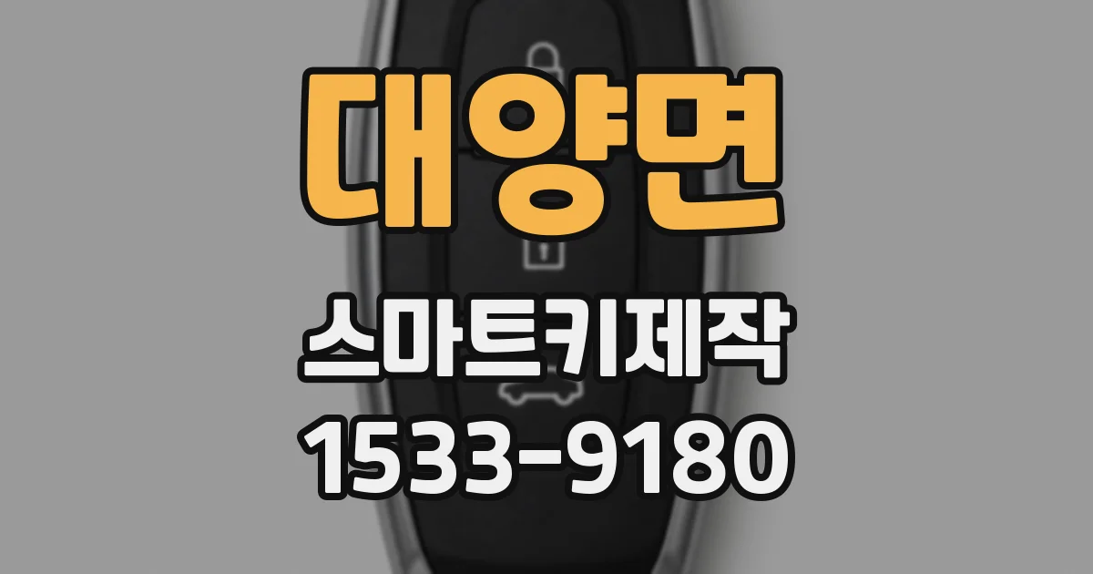 대양면 스마트키제작