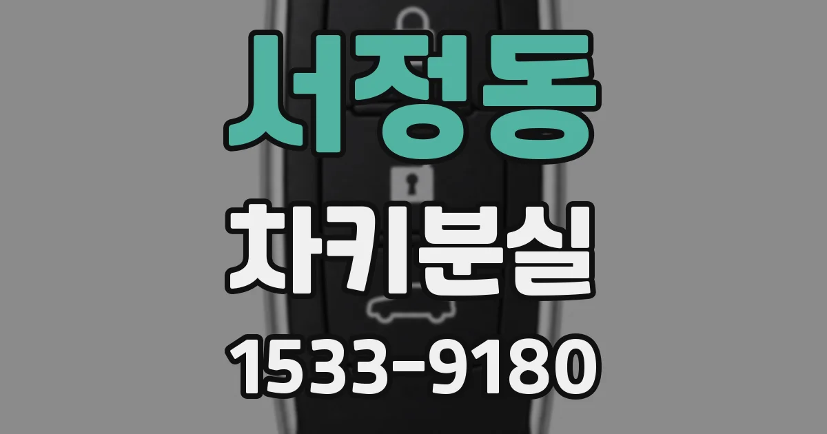 서정동 차키분실