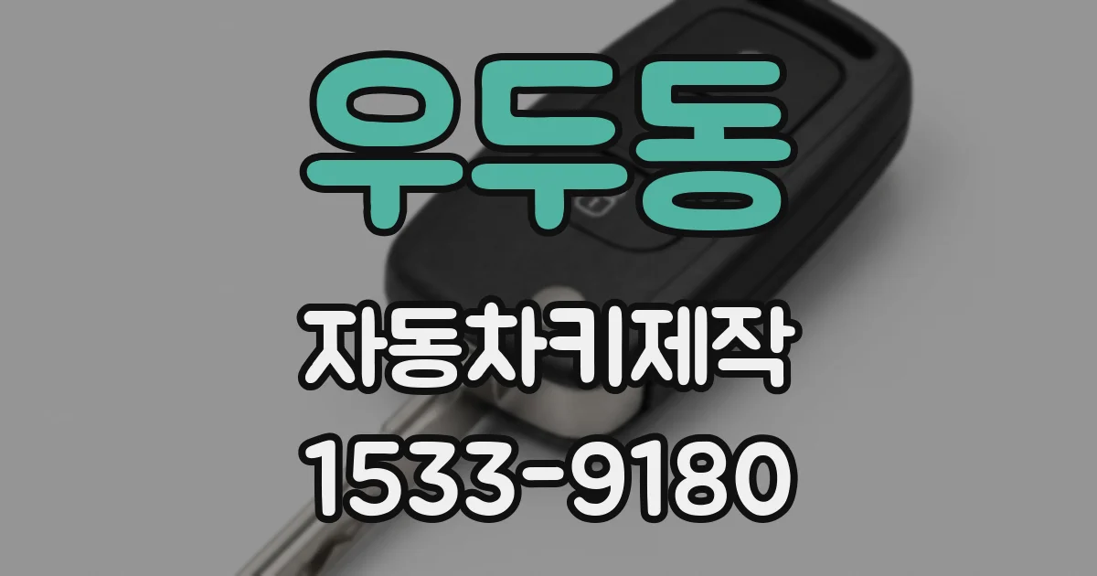우두동 자동차키제작