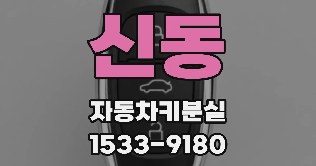 신동 자동차키분실