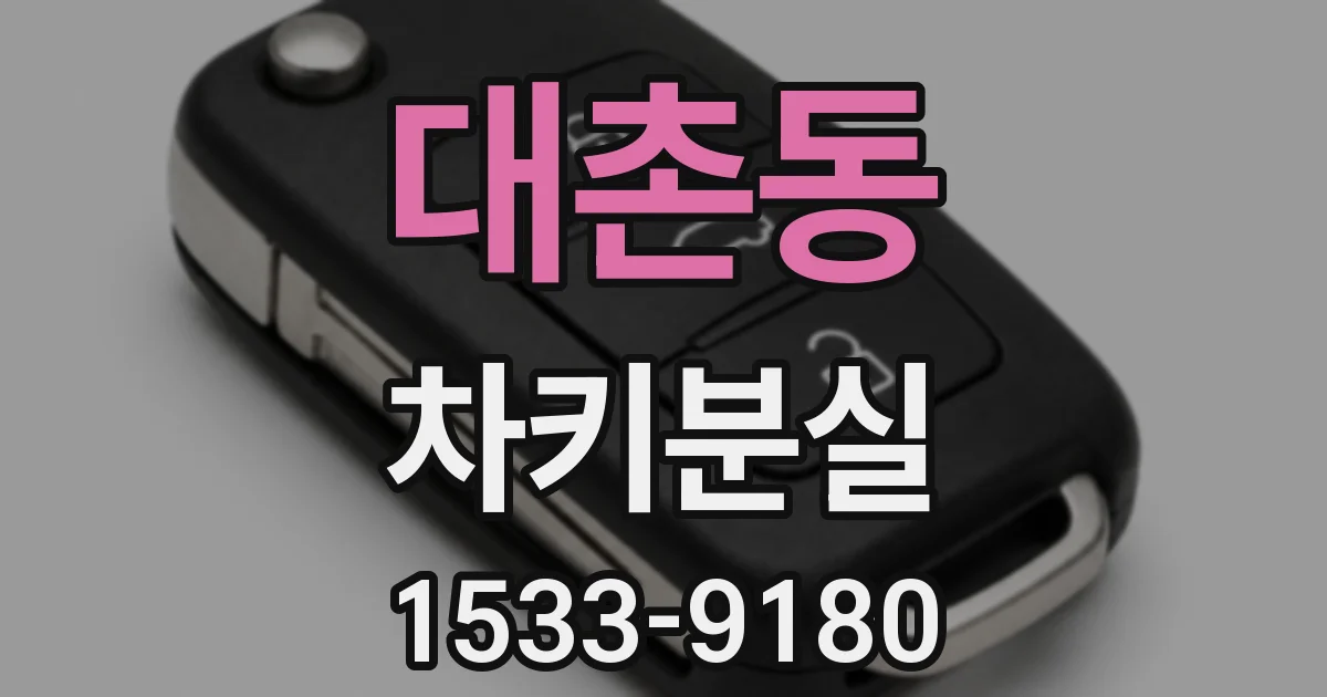 대촌동 차키분실