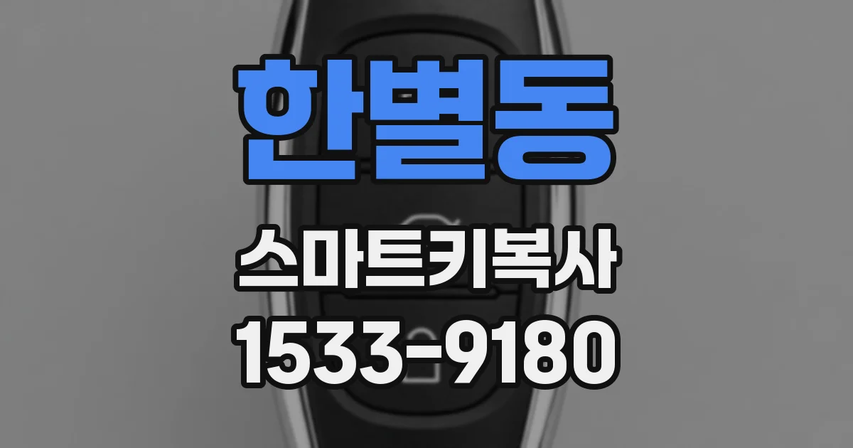 한별동 스마트키복사