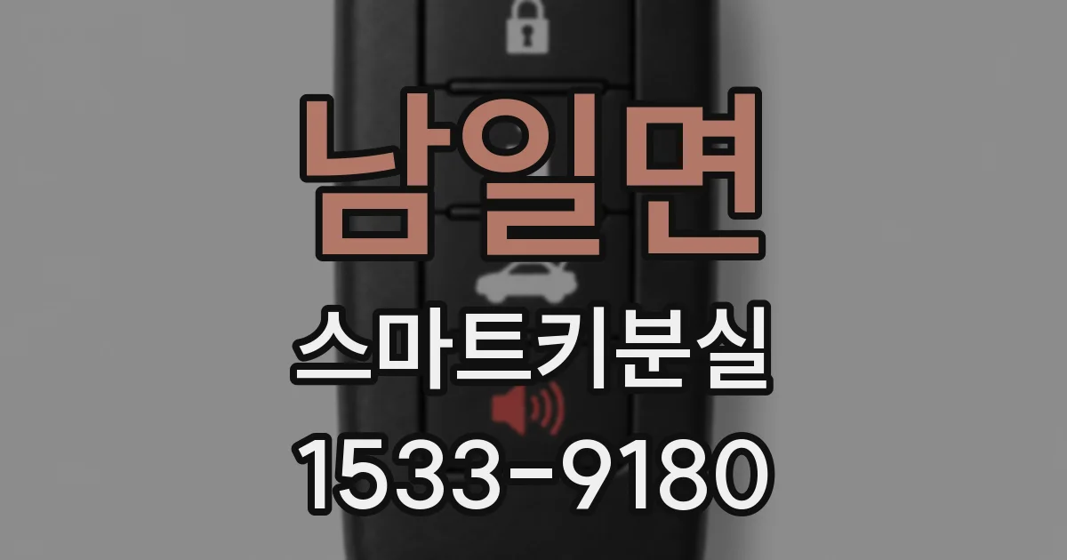 남일면 스마트키분실
