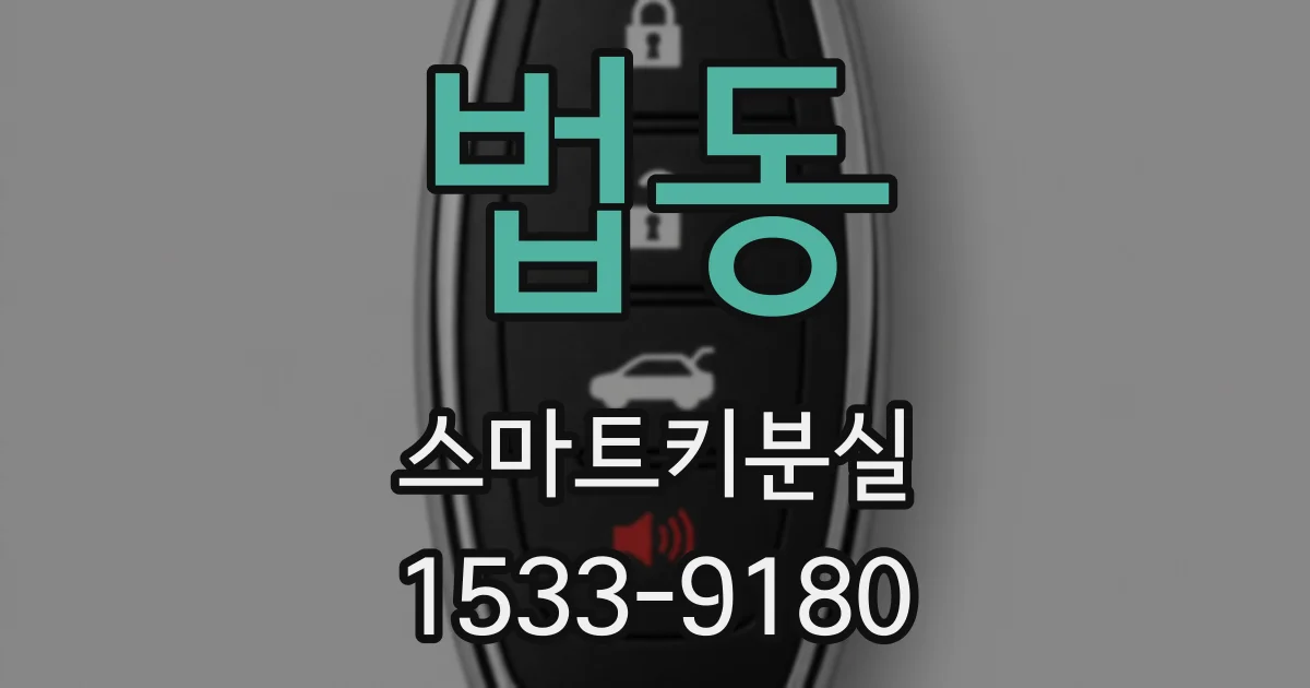 법동 스마트키분실