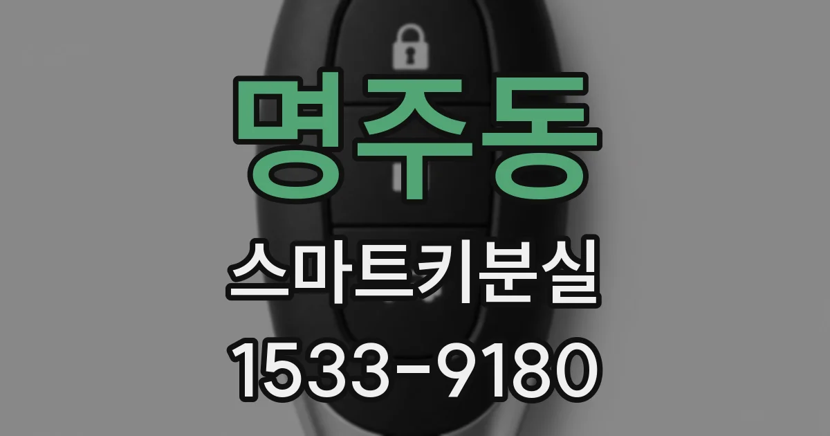 명주동 스마트키분실