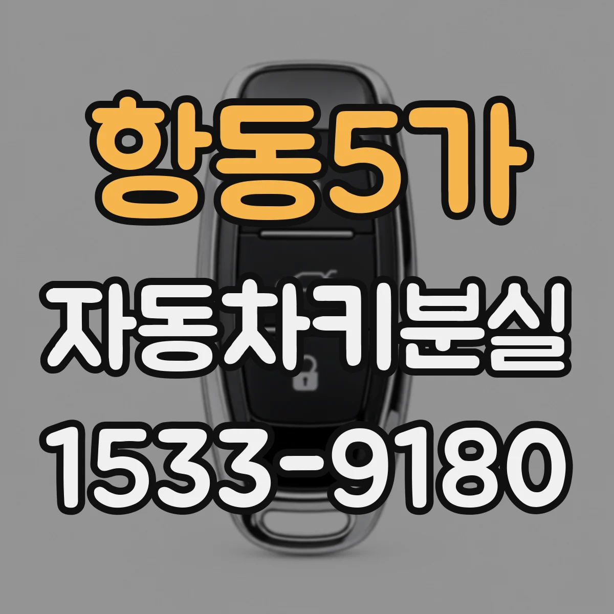 항동5가 자동차키분실
