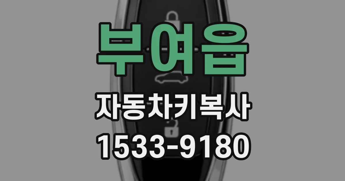 부여읍 자동차키복사