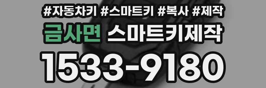 금사면 스마트키제작