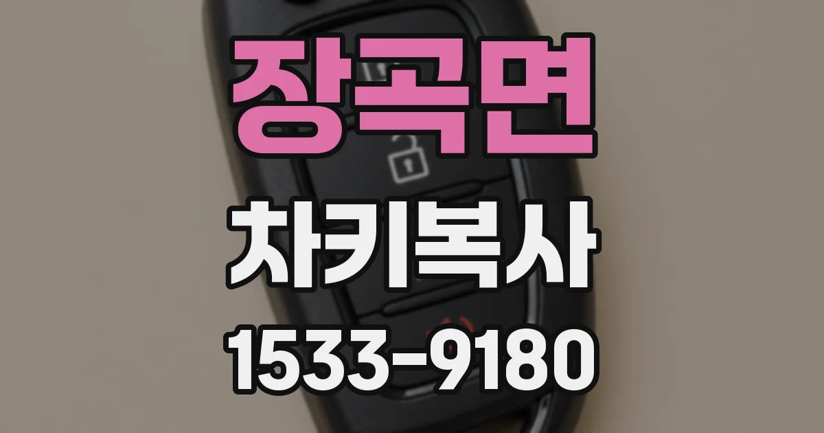 장곡면 차키복사