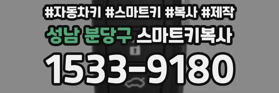 성남 분당구 스마트키복사