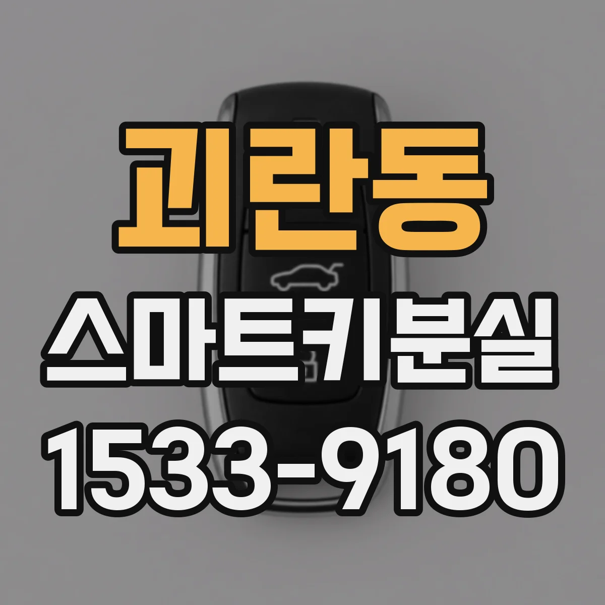 괴란동 스마트키분실