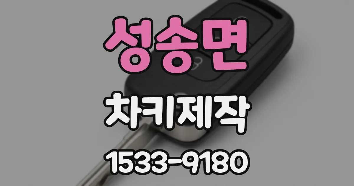 성송면 차키제작