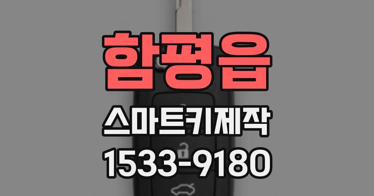 함평읍 스마트키제작