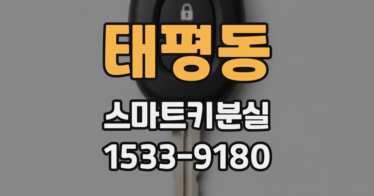 태평동 스마트키분실