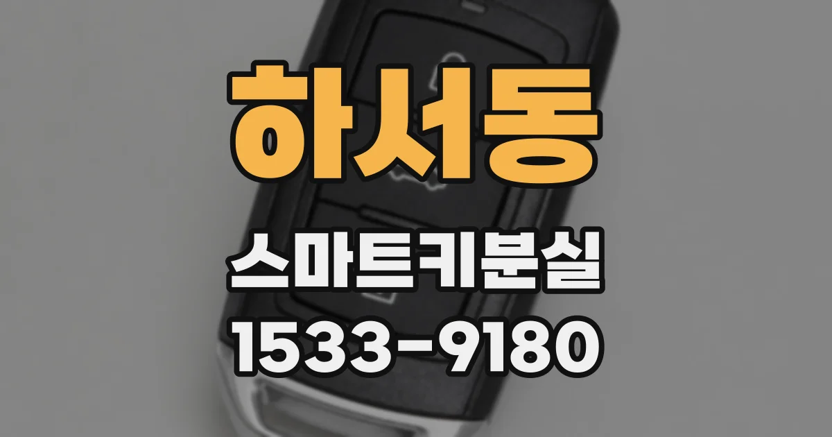 하서동 스마트키분실