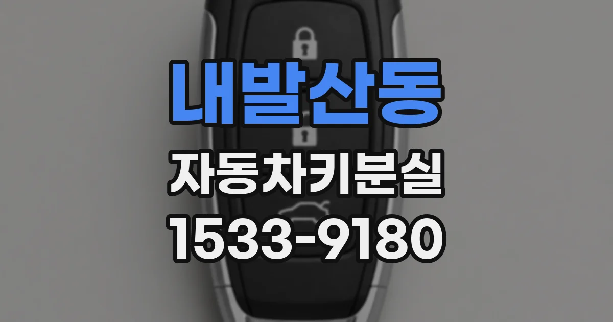 내발산동 자동차키분실