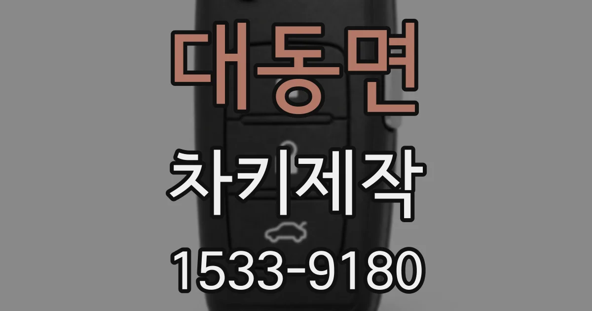 대동면 차키제작