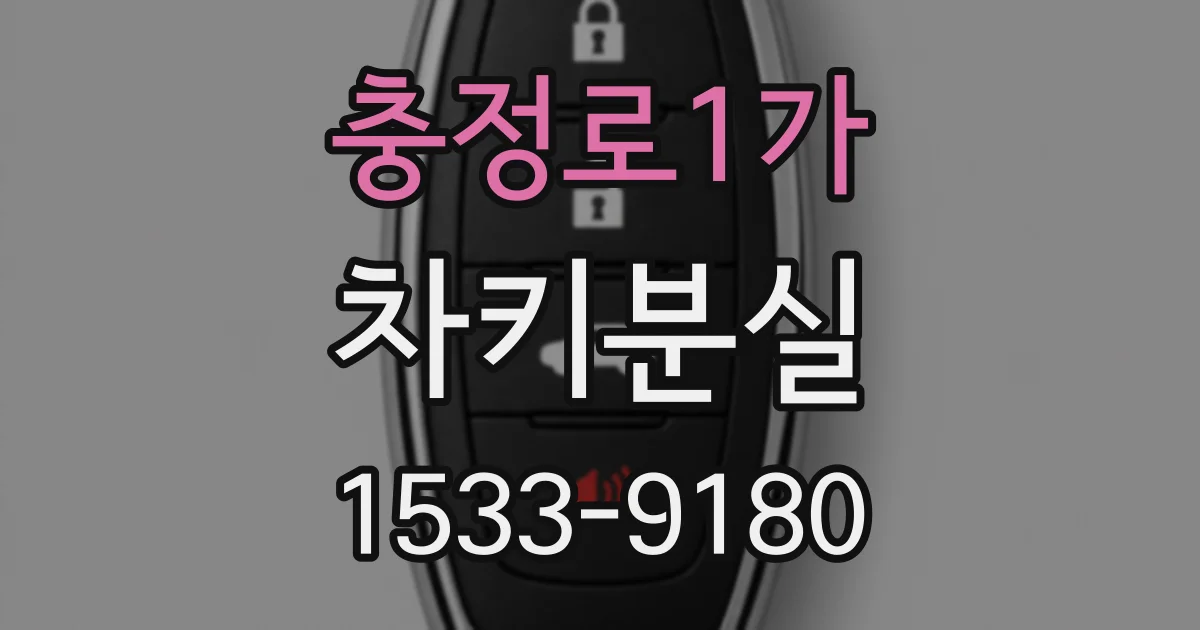 충정로1가 차키분실