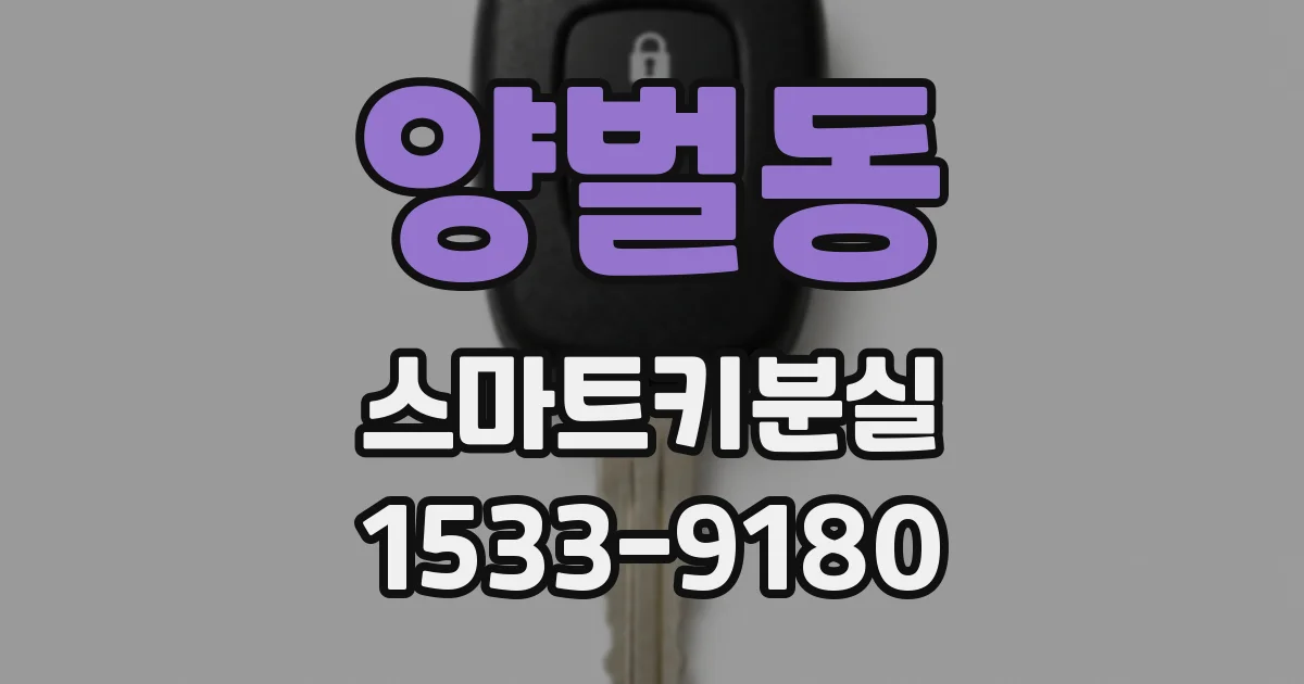 양벌동 스마트키분실