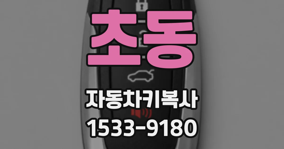 초동 자동차키복사